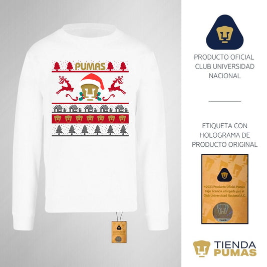 Sudadera Pumas UNAM Edición Navidad Casual